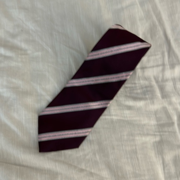 Ermenengildo Zegna Diagonal Stripe Silk Tie - Picture 1 of 4